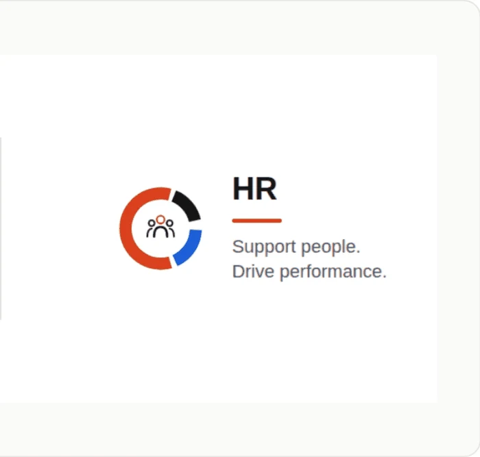 HR, Support people. Drive performance.